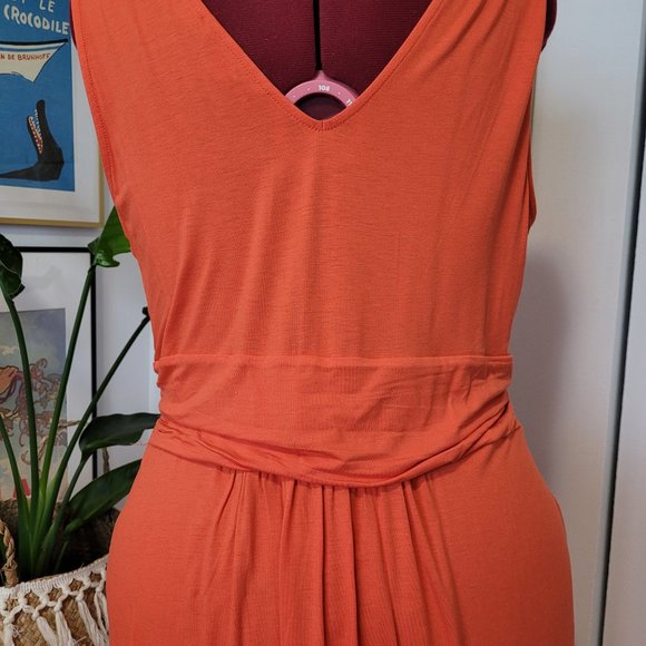 BODEN Women’s Orange Sleeveless Dress Size 20 UK - Picture 7 of 8